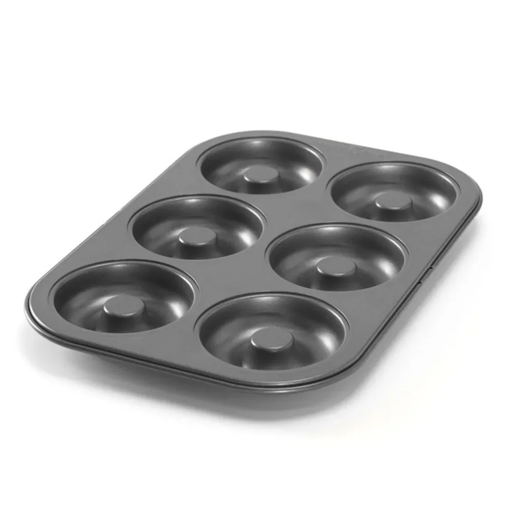 Nordic Ware Non Stick Mini Donut Pan. Kitchen Bakeware. 6 Donuts. NWOT.